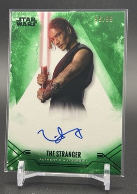 2025 Topps Smugglers Outpost Manny Jacinto as The Stranger Auto Green Omega /99