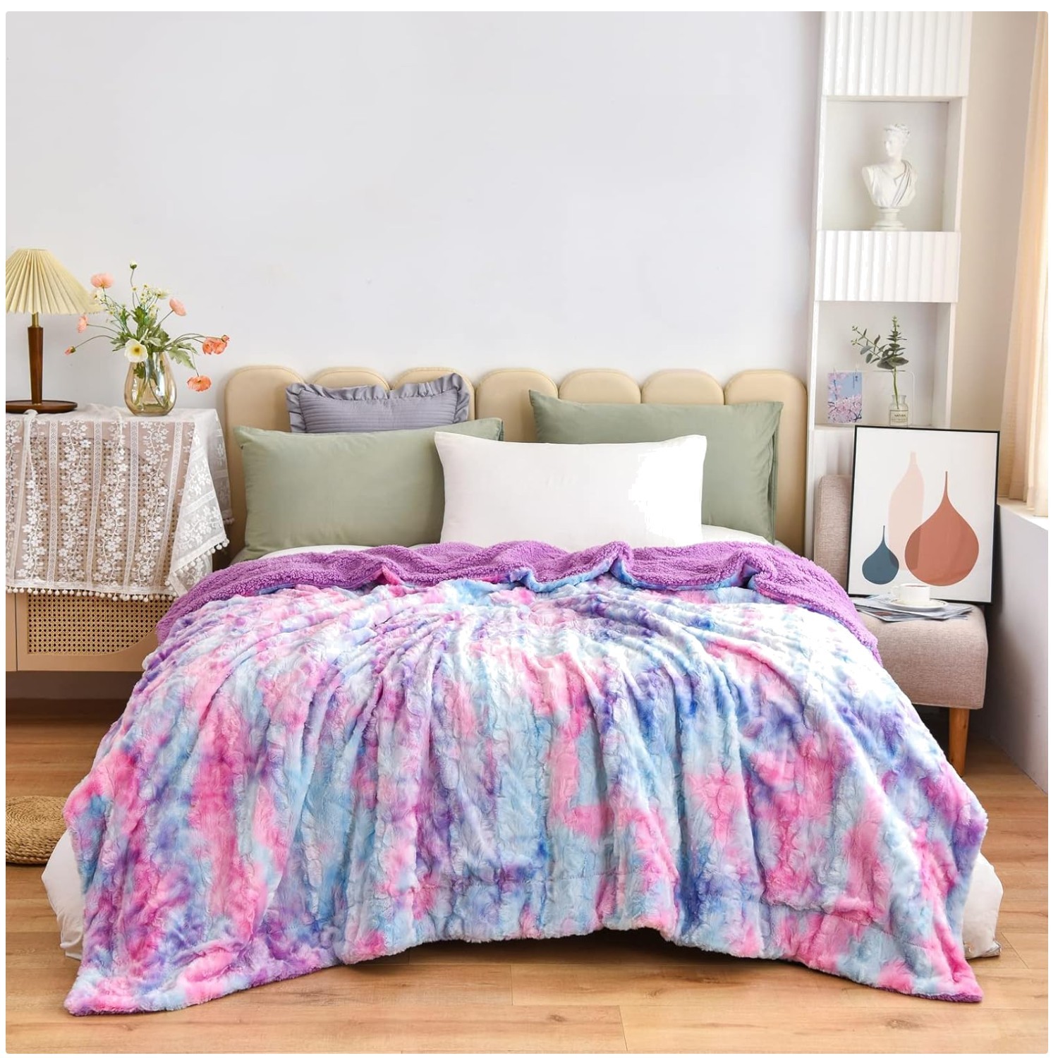 - Reversible Cozy Throw For All Seasons
