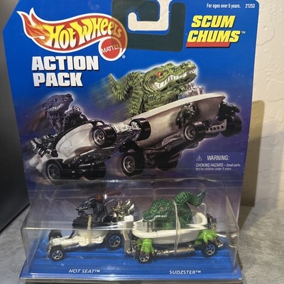 Hot Wheels Action Pack Scum Chums 1998 Hot Seat & Sudzster New Sealed Rare