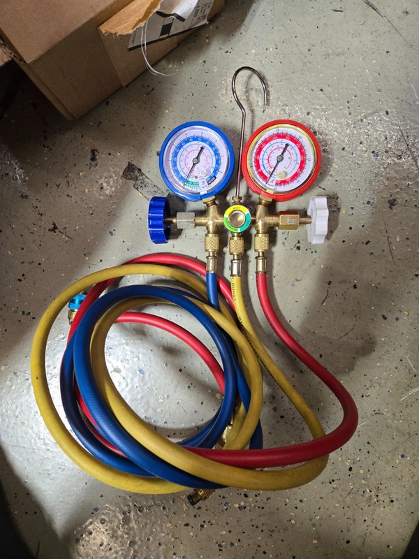 Orion Motor Tech A/C Manifold Gauge Set for R12 R22 R502 R134a Refrigerant