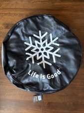 Life Is Good Snowflake Tire Wheel Tire Cover Nwt 30 X 10 Print Issue Life Is Good Snowflake Tire Wheel Tire Cover Nwt 30 X 10 Print Issue