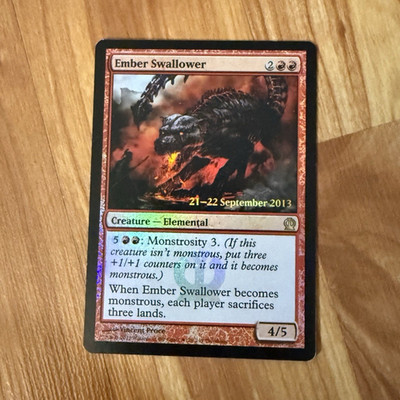Magic: The Gathering Ember Swallower Prerelease Promo Foil #120 Red Elemental