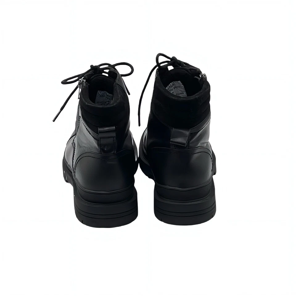 Bota Gordon Rush preta couro italiano grunge combate biqueira zíper lateral masculina 8 - Imagem 4 de 4