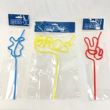 Dutch Bros Crazy Straw Merch Drop June 2025 Complete Color Set 3 Piece New