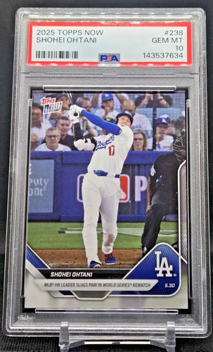 2025 Topps Nos #238 Shohei Ohtani PSA Gem MT 10 (JBC3462)