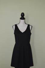 Ann Taylor LOFT Black Dress Shift Sleeveless Pockets Lined Womens Size 4 NWT