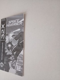 Space Harrier Sega Genesis 32X Instruction Manual Booklet ONLY