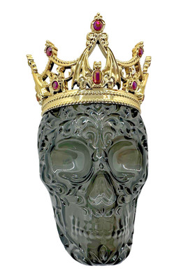 Bath & Body Works Halloween Black Skull Gold Crown Wallflower Light Up Plug In
