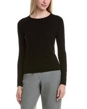 Bruno Magli Classic Crewneck Wool  Cashmere-Blend Sweater Women's