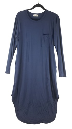 You and Me Brand Sleep Long Sleeve Pajama Dress Women's Size Medium - Picture 3 of 9