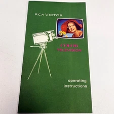 RCA Victor Color Television Operating Instructions Manual RD648 1406057-01