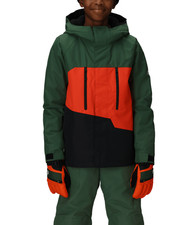 686 Geo Insulated Jacket - Boys - Medium / Moss Green Colorblock