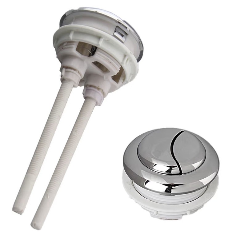 TOTO THU735#CP-A  Push Button Assembly Replacement Part Authentic, Chrome