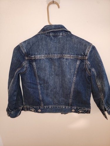 Gap Kids Icon 100% Cotton Medium Wash Blue Denim Button Up Jacket Size S (6-7) - Picture 2 of 3