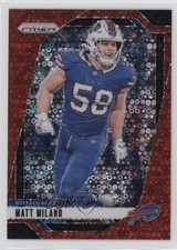 2024 Panini Prizm No Huddle Red Prizm 38/75 Matt Milano #33 16wc