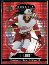 2022-23 Upper Deck Allure Chase Pearson Red Rainbow RC #147 Detroit Red Wings
