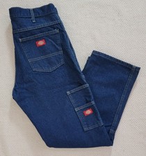 Dickies Mens Carpenter Jeans Workwear Utility Reinforced Knees Cotton 33x30