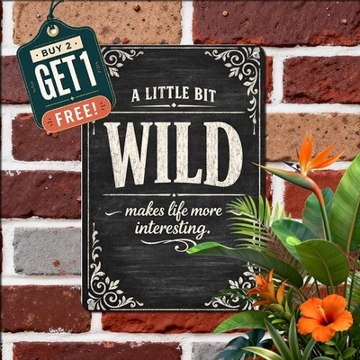 Ein Bisschen Verr��ckt Ist V?llig Normal German Quote Metal Tin Sign 8x12