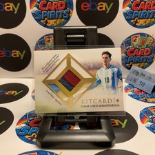 2016 Futera Unique Lionel Messi 24/32 Argentina Triple Game-Worn Relic Kitcard