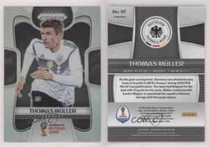 2018 Panini Prizm World Cup Silver Prizm Thomas Muller #97