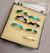 7x Stapelringe Set geometrisch asymmetrisch B...