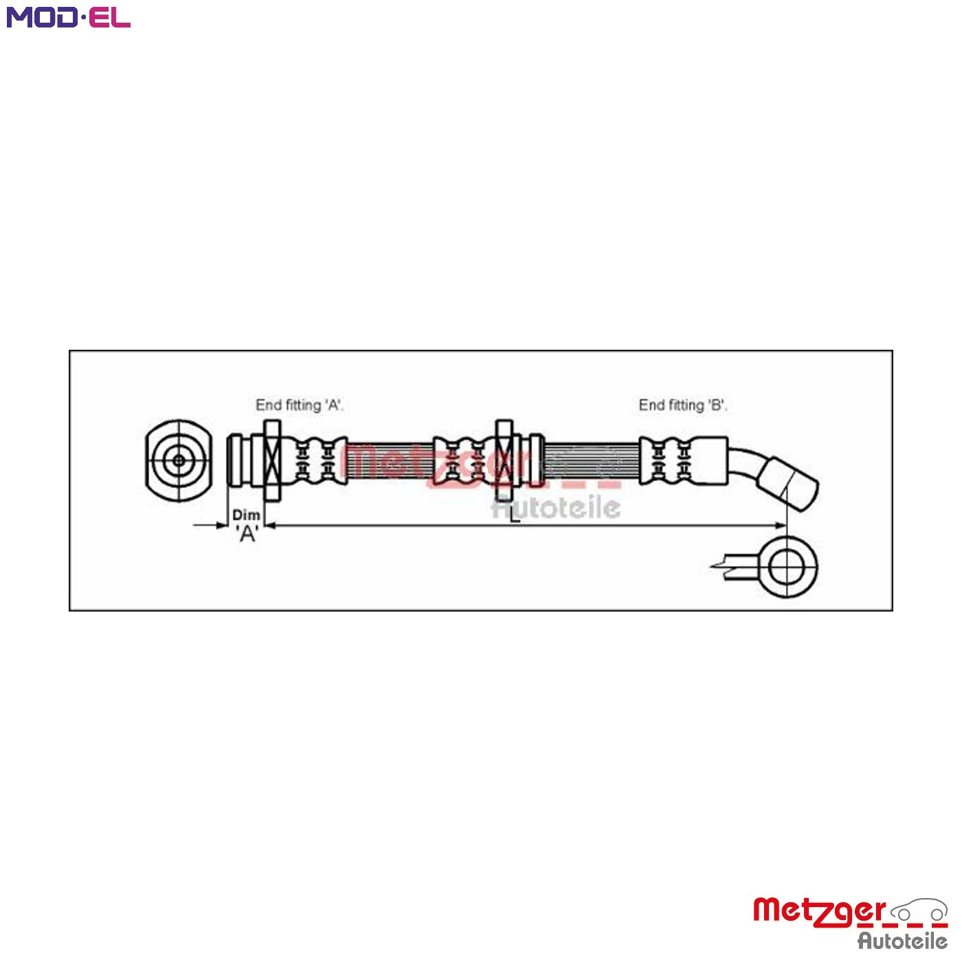 BRAKE HOSE 4110073 FOR SUZUKI GRAND/VITARA/XL-7/II/NOMADE/ESCUDO/SUV X-90 1.9L