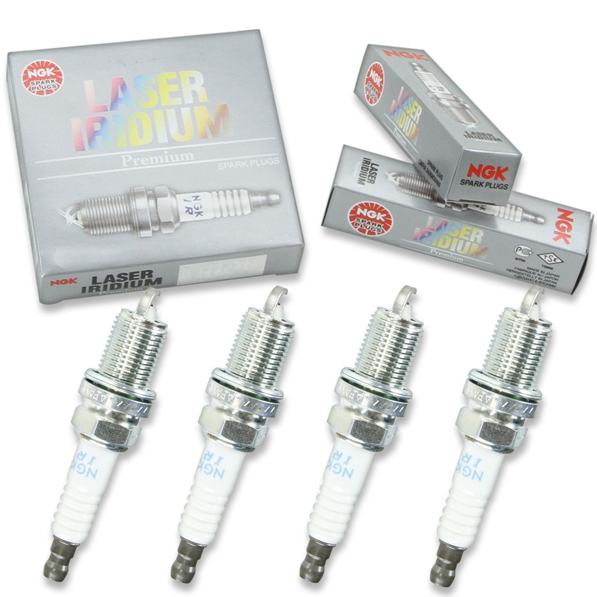 4 pc NGK 5887 IZFR5G Laser Iridium Spark Plugs for 8M0058933 33-889597Q ut