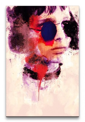 60x90cm Natalie Portman Léon - Der Profi Porträt Abstrakt Kunst Kult