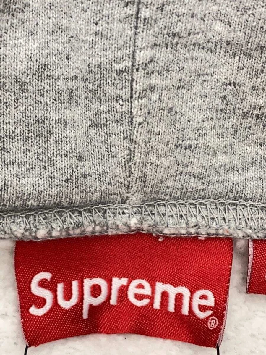 Felpa Supreme con cappuccio M cotone grigio usata