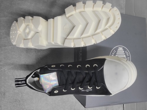 Zapato de plataforma Palladium Revolt LO TX negro/malvavisco para mujer talla 7 M - Imagen 4 de 14