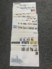 Job Lot of 48 UK GB First Day Covers & Covers FDC's 1981 - 1990 Lot #P22