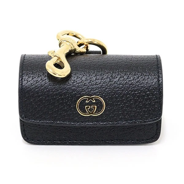 Gucci Porte sac étiquette double G noir 692956 accessoires pour animaux rang S occasion