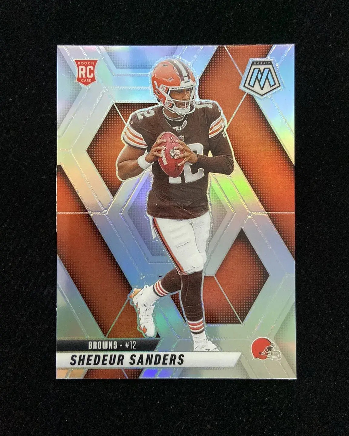 2025 Panini Mosaic Shedeur Sanders RC Rookie #302 Silver Prizm Browns HD