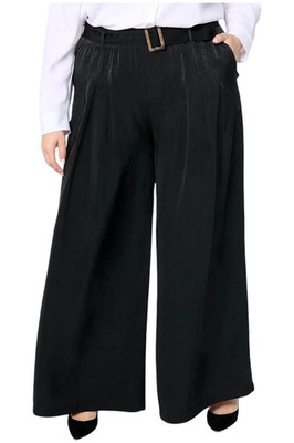 Studio Park x Shawn Killinger Women's Pleated WideLeg Pant w Belt Blk