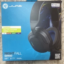 JLab Nightfall Wired Gaming Headset Over Ear, Boom Mic, PS5, PS4, XBox, PC [C9]