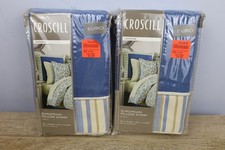 2 Croscill Janine 26 X 26 Blue 100% Polyester...