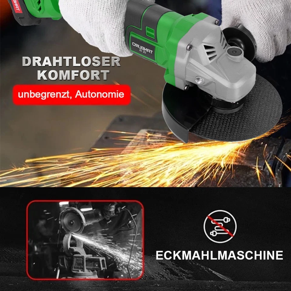125mm 21V Für Makita Winkelschleifer Akku Trennschleifer Schleifmaschine Flex - Bild 4 von 4