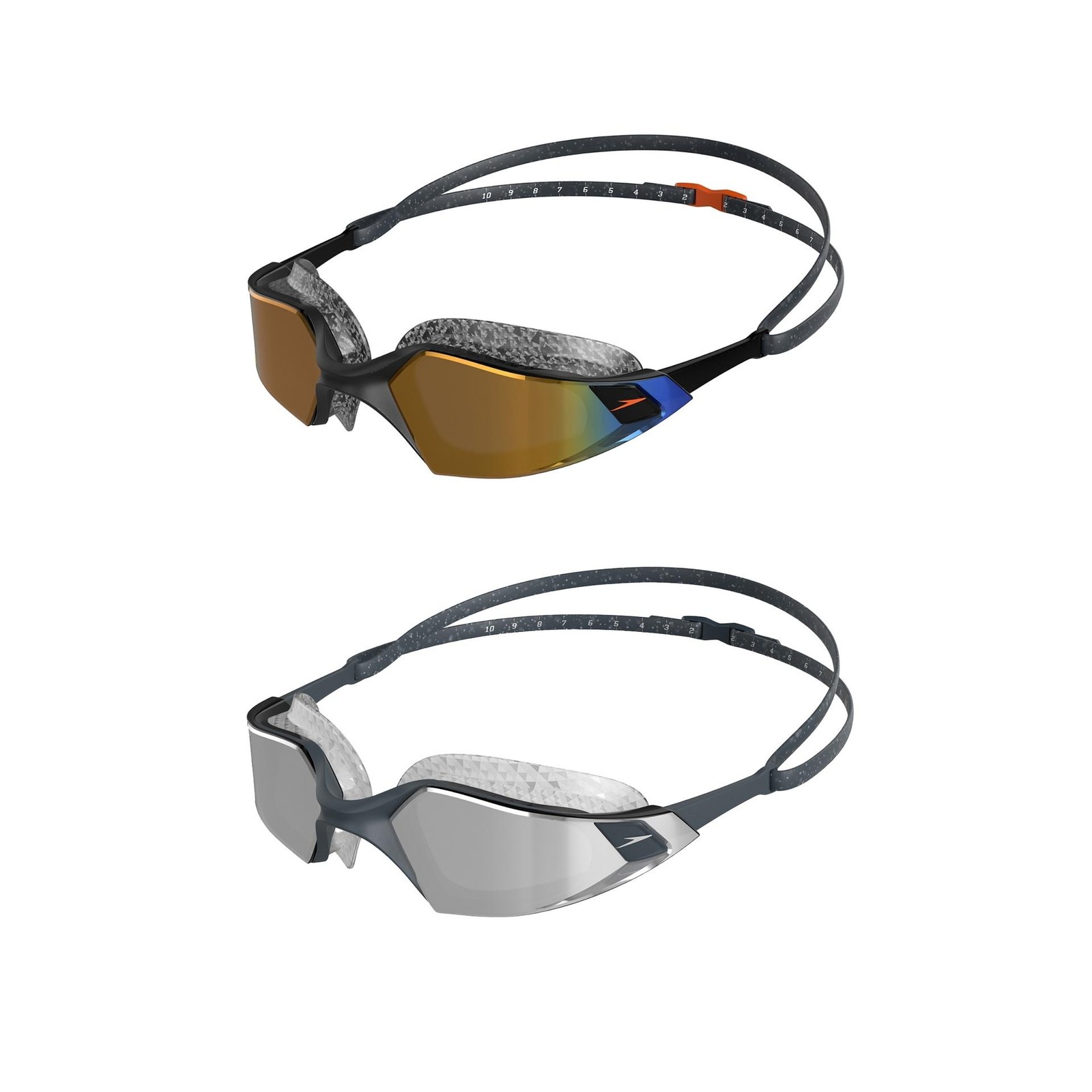 Speedo Aquapulse Pro Mirror Goggles Adult Black/Gold Adult Black/Gold