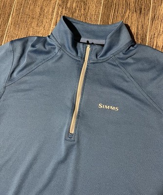 Pull-over SIMMS Solarflex Pour Homme, Taille M, 1/4 Zip, Pêche Extérieur, UPF 50