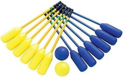 Bsn Sports Original Pillo Polo Game 12 sticks (6 each Blue and Yellow) - 31?