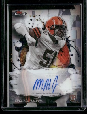 2024 Finest #RFA-JMC Michael Hall Jr. Rookie Finest Autographs Refractor