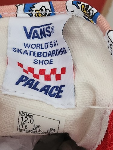 SS21 Palace Jeremy The Duck Vans Authentic Salmon US 12 UK 11 EUR 46 Pink - Photo 8/15