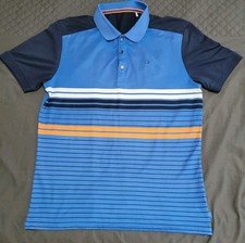 stunning CALVIN KLEIN Mens Golf Polo Shirt Large L stretch top CK