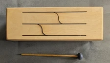 Wooden Slit Tongue 4 Note Drum Wood Percussion Beginner #B4T12 Nova Diversified