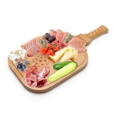 Pickleball Paddle Snack Tray, Pickleball Charcuterie Board Wood Cutting Board 