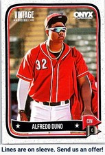 2024 Onyx Vintage #OVALDU Alfredo Duno