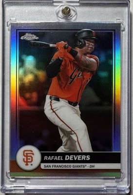 Rafael DEVERS RARE TOPPS CHROME FLAGSHIP REFRACTOR INVESTMENT SF GIANTS MINT SP