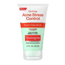 Neutrogena Oil-Free Acne Stress Control Power-Clear Face Scrub, Salicylic Acid