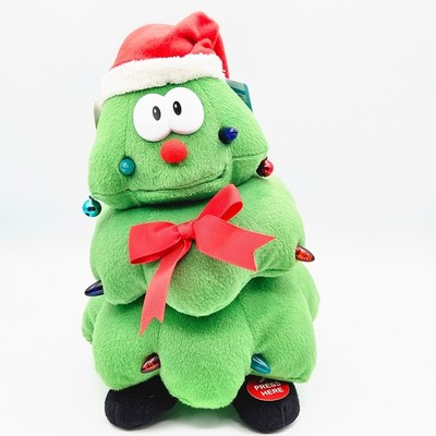 Cuddle Barn Rockin Robbie Singing Light Up Animated Christmas Tree Plush Works