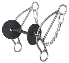Josey Banana Short Shank Gag - Smooth 2-Piece Bit